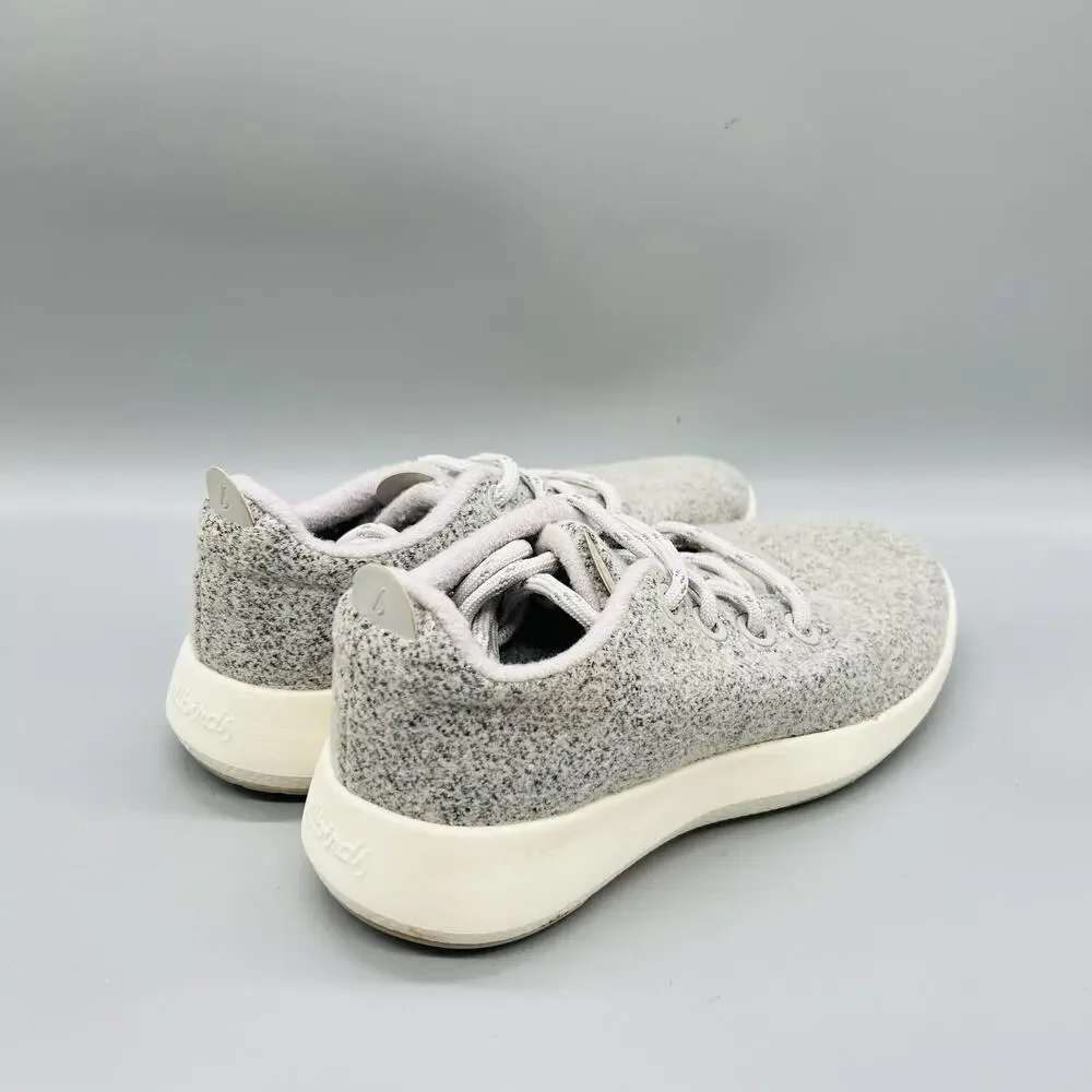 Allbirds Shoes Womens 8 Gray Merino Wool Runner Low Top Sneakers Comfort Casual